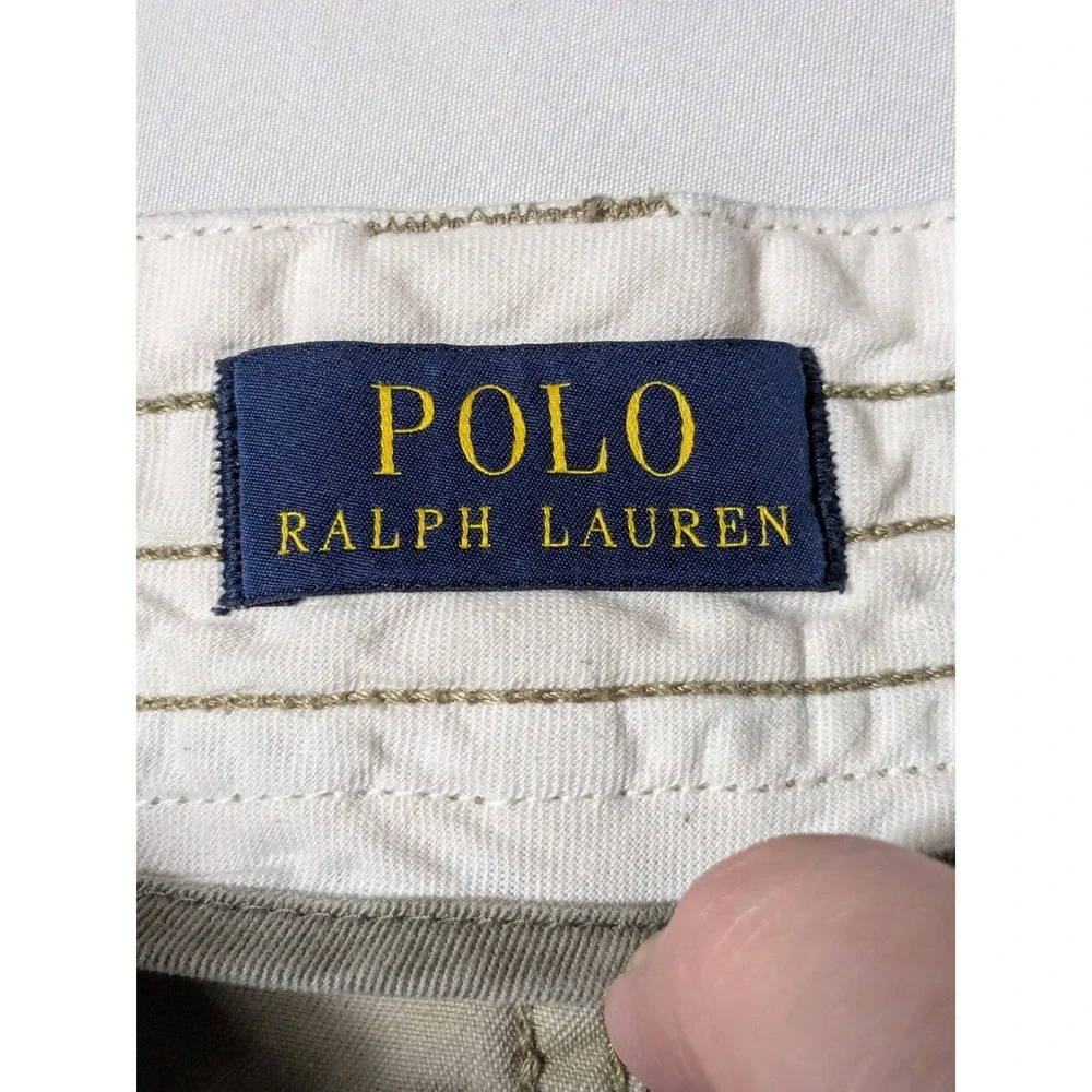 Polo Ralph Lauren‎ Classic Polo Chino Khaki Well Worn Cargo Shorts - Men 34